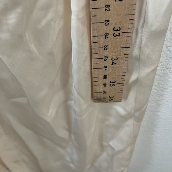 Zara Satin Effect Shirt Dress Special Edition Ecru Off White 7969/259 Size XS - Picture 10 of 11